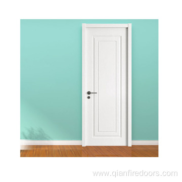 flush interior french door swinging white plastic door